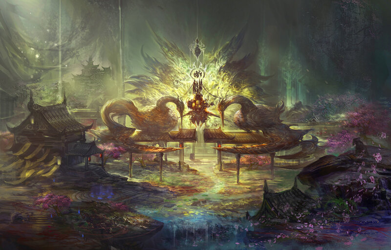 Mythical Birds in Temple
