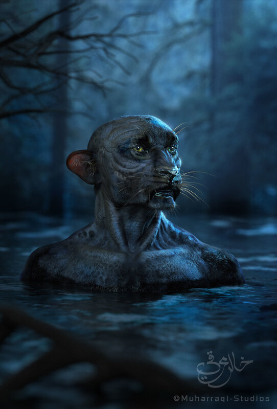 mythical creature in water