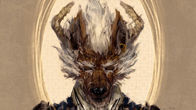 mythical creature portrait