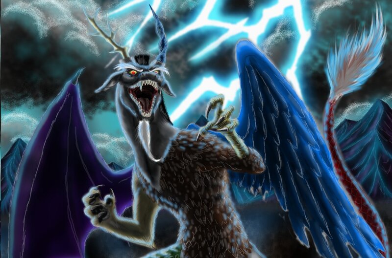 Mythical Dragon Creature — Blue