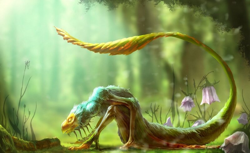Mythical forest creature
