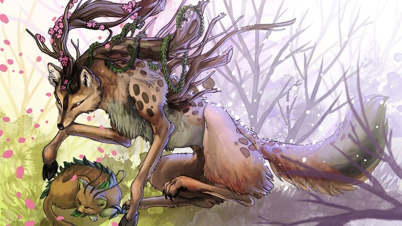 Mythical Fox Creature — Brown