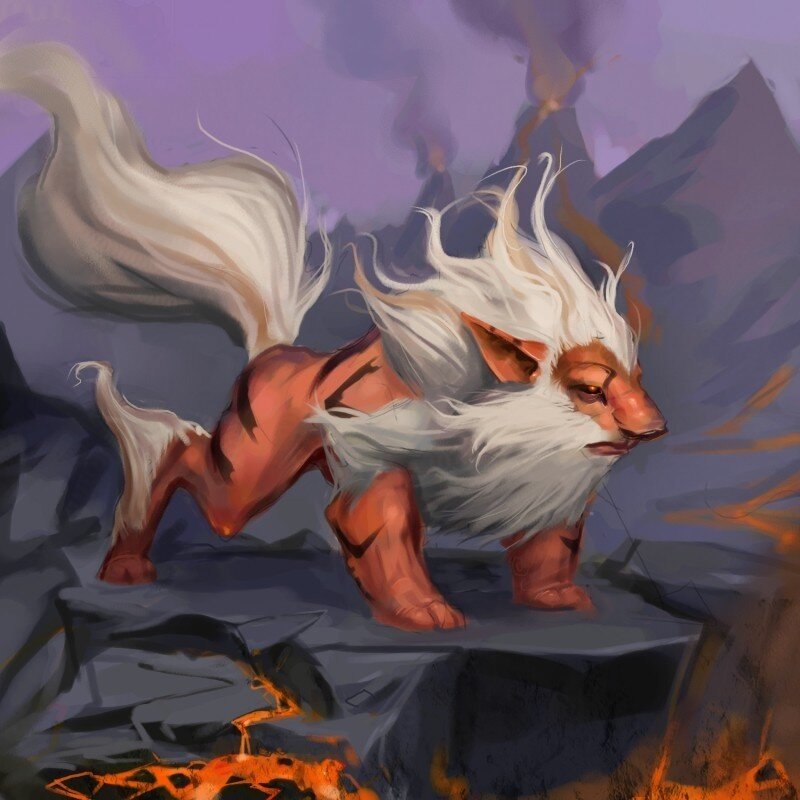 Mythical fox-like creature