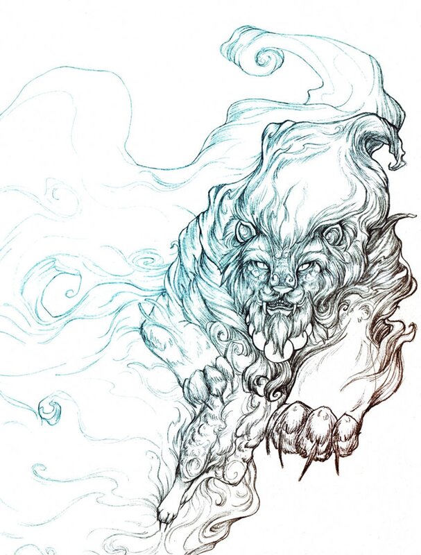 mythical lion creature