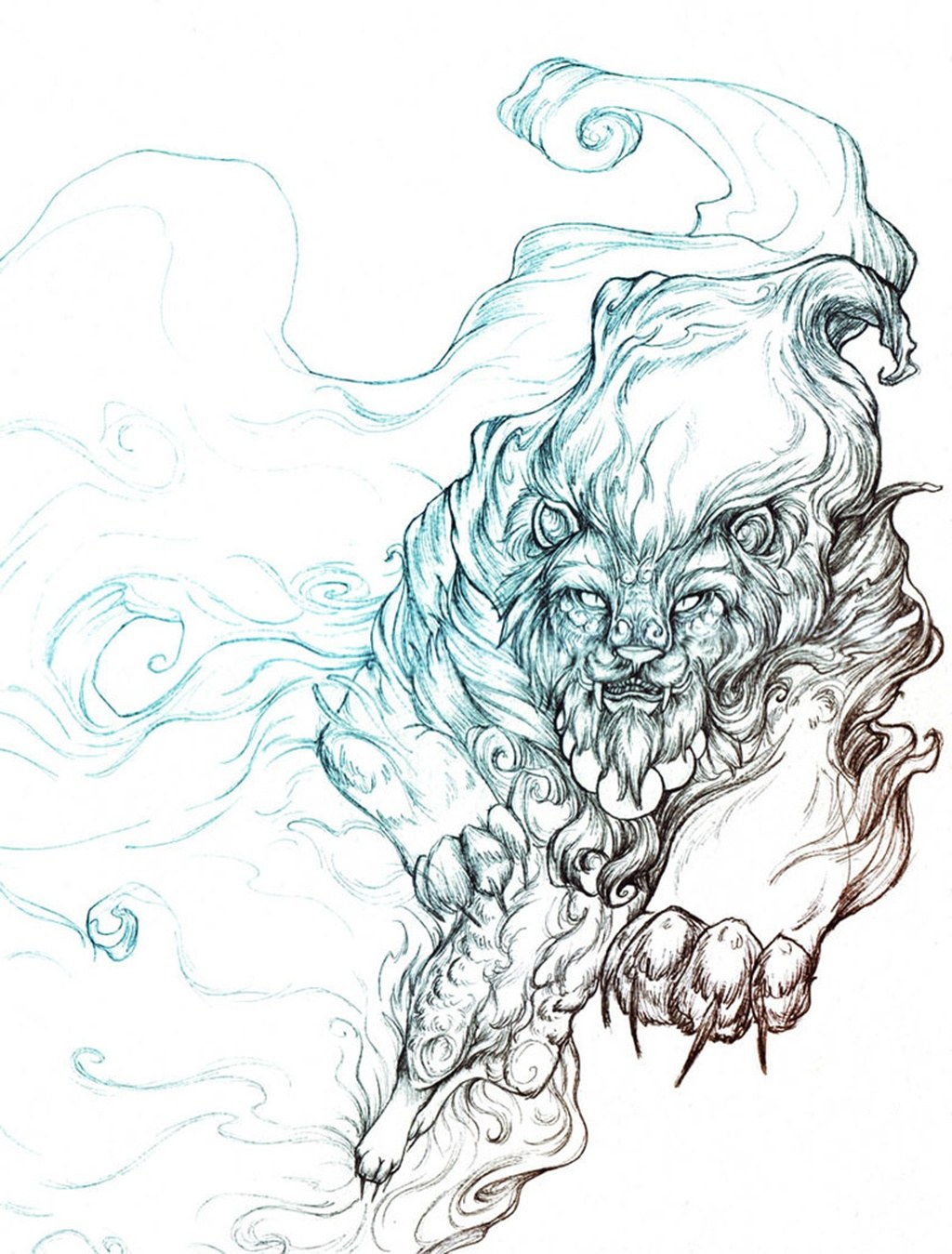 mythical lion creature