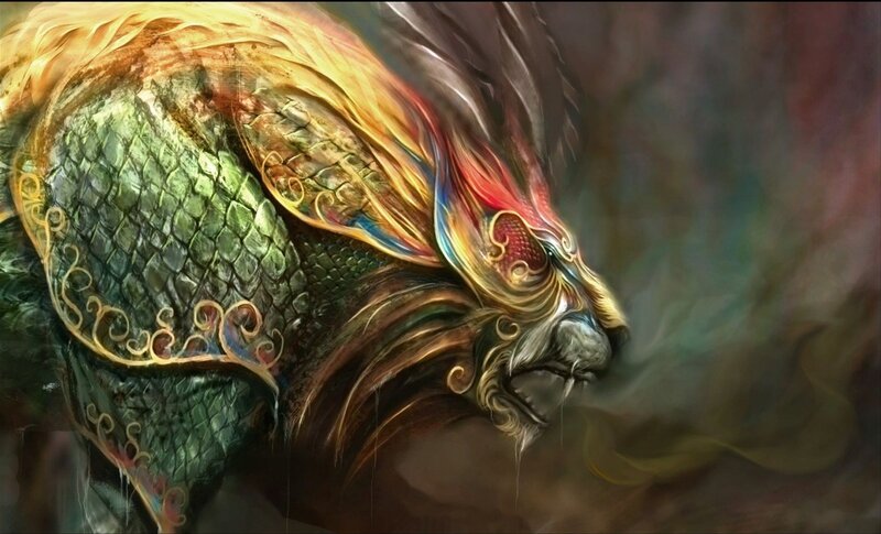 Mythical Lion-dragon