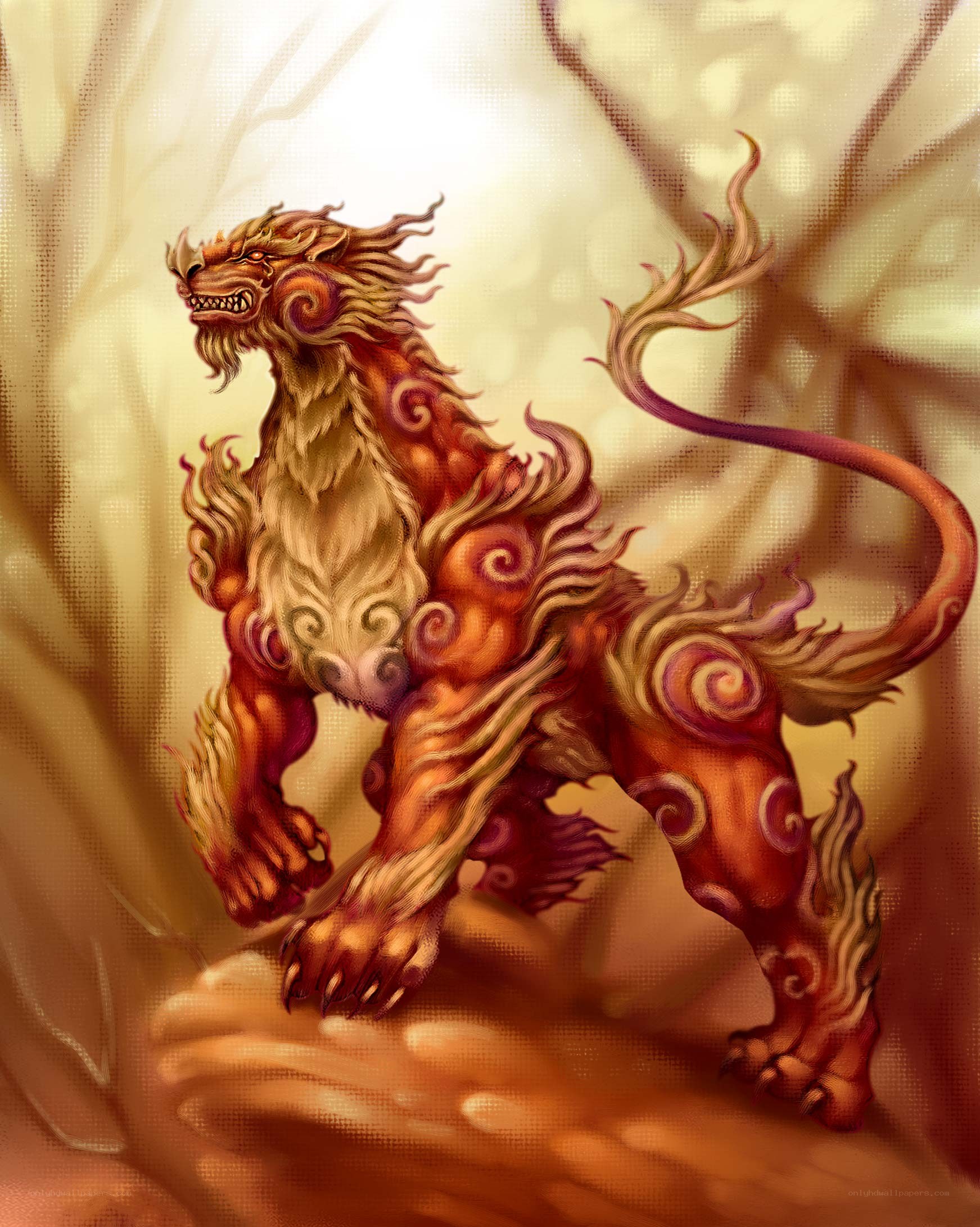 mythical lion-like creature