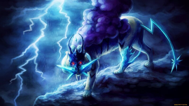Mythical Lion with Lightning