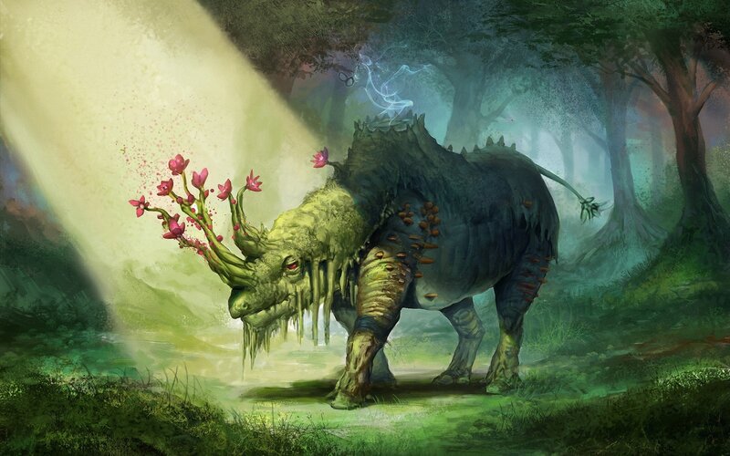 Mythical Rhino Creature