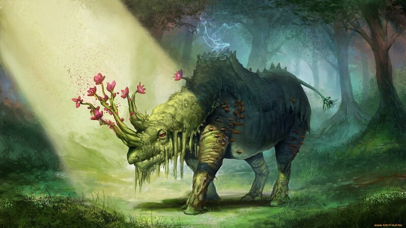 Mythical Rhino-like Creature