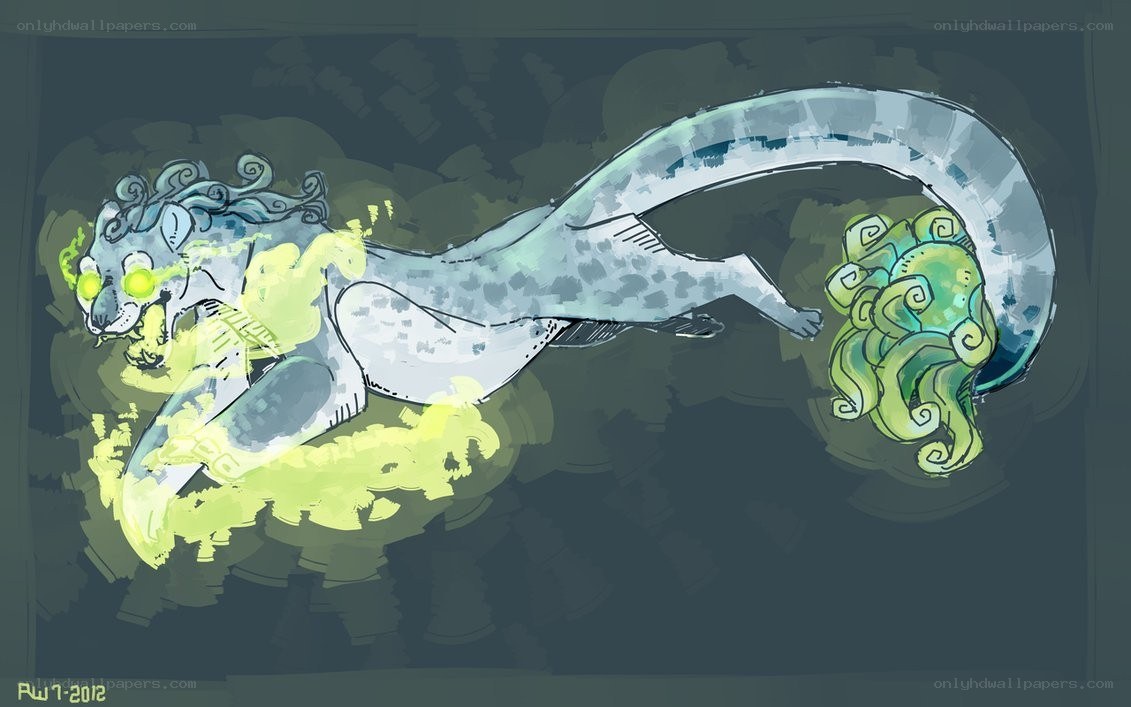 Mythical sea creature concept art