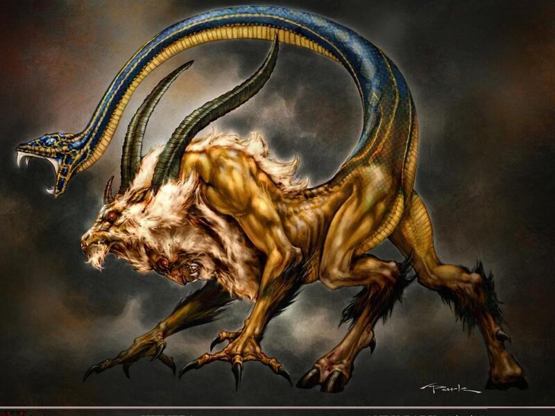 mythical serpent beast