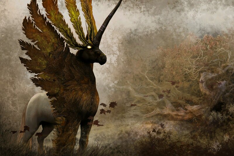 Mythical Winged Unicorn