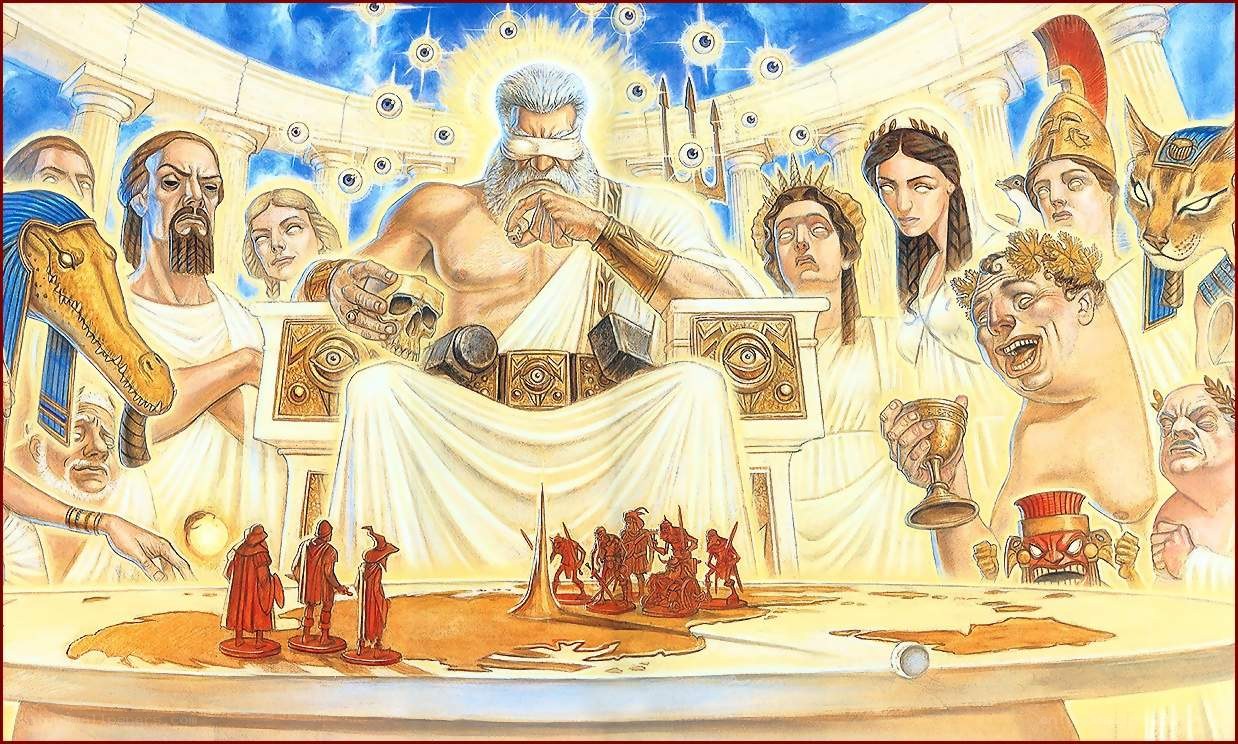 Mythological figures and miniatures
