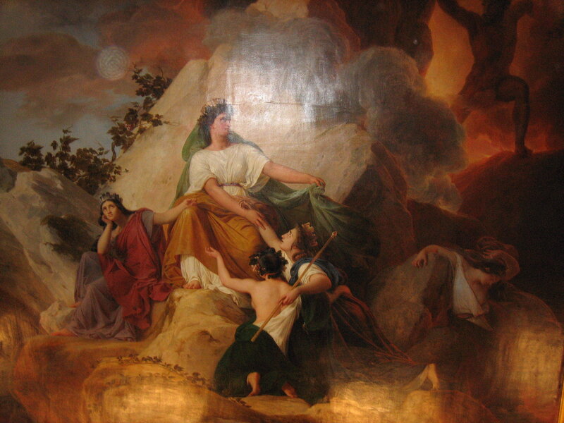 Mythological Figures on Rocks