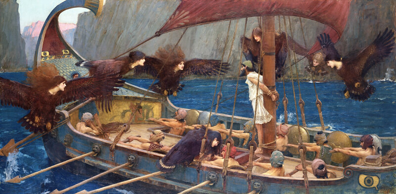 Mythological Ship Scene