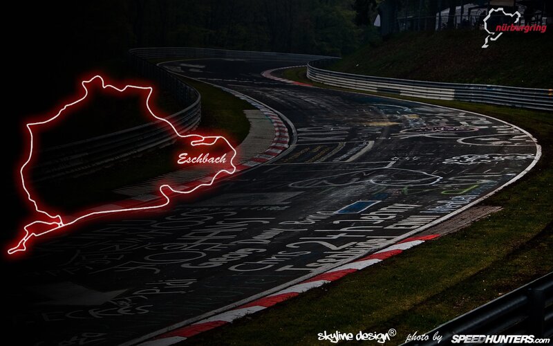 Nürburgring track at night