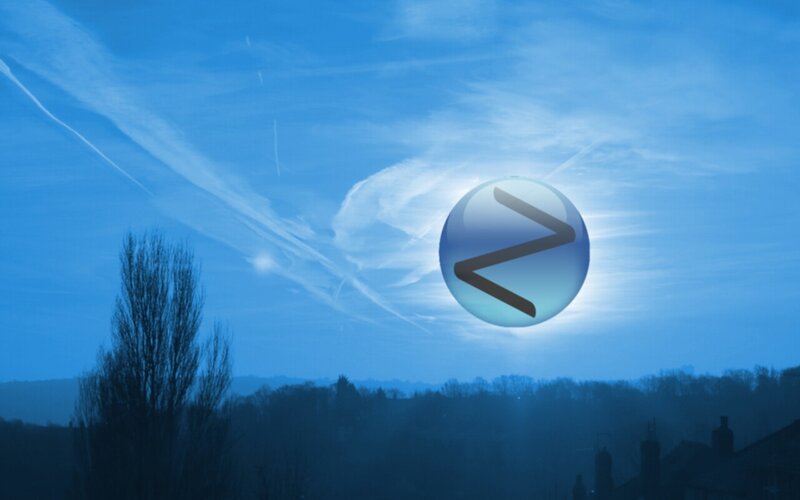 N Logo in Sky