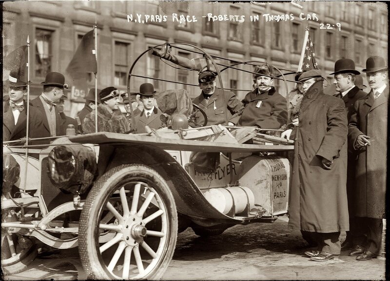N.Y.-Paris Race - Roberts in Thomas Car