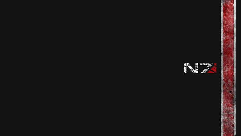 N7 Logo on Black Background — Minimalist