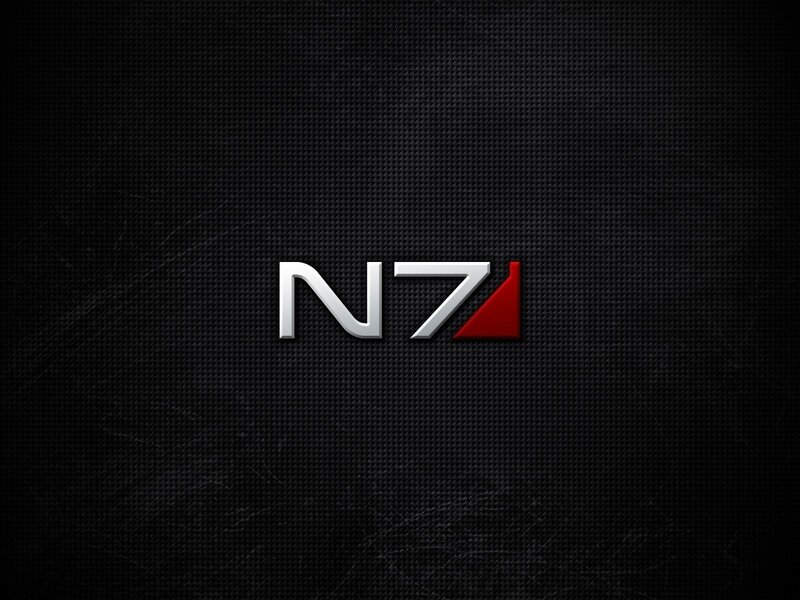 N7 logo on carbon fiber