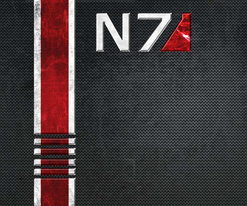 N7 Logo on Carbon Fiber — Black