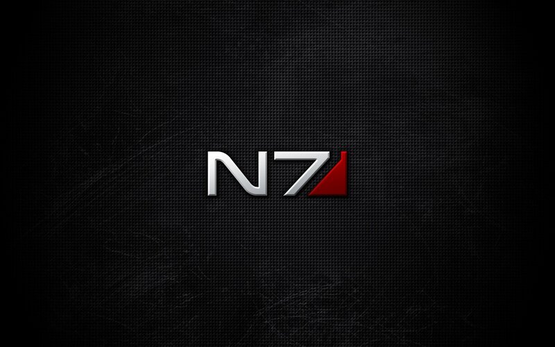 N7 logo on carbon fiber