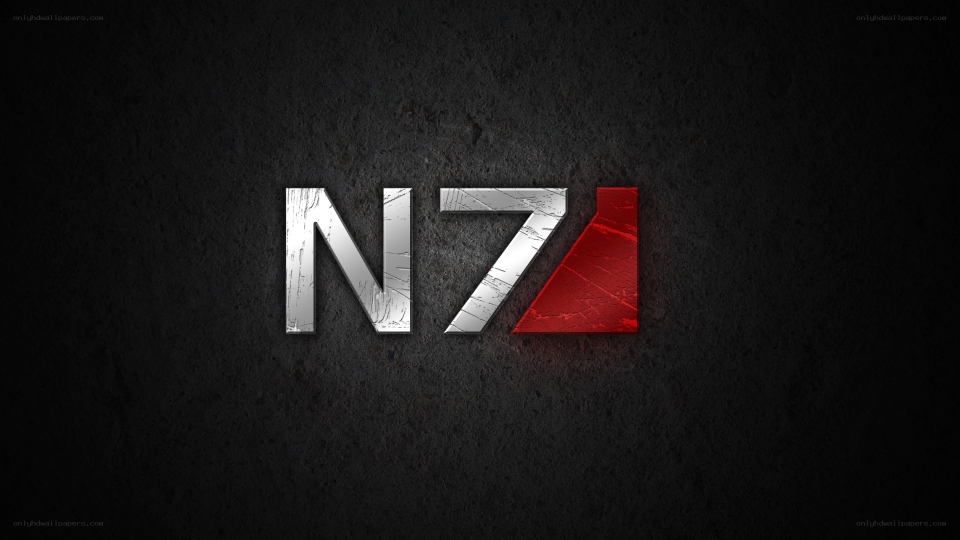 N7 logo on dark background