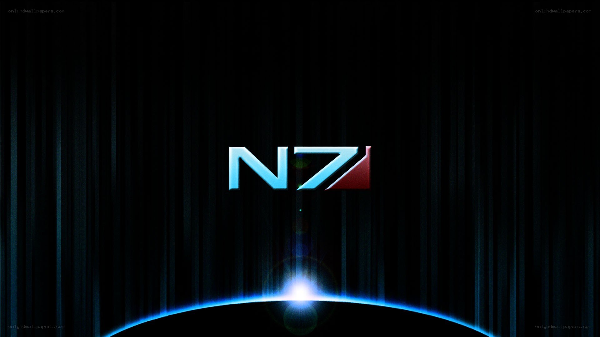 N7 logo on dark background