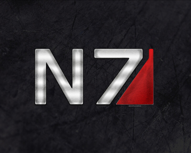 N7 logo on dark background
