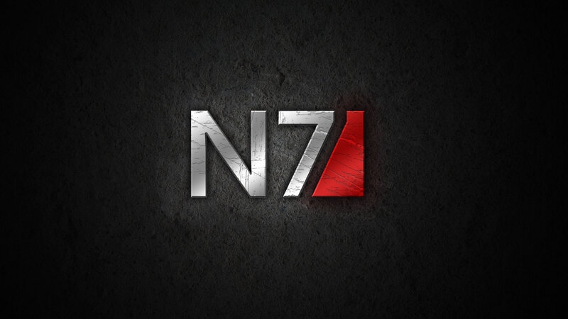 N7 logo on dark background