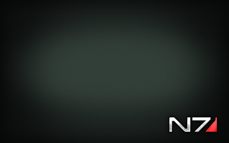 N7 Logo on Dark Background — Black, Digital Art