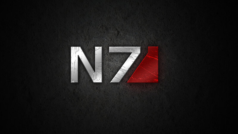 N7 Logo on Dark Surface