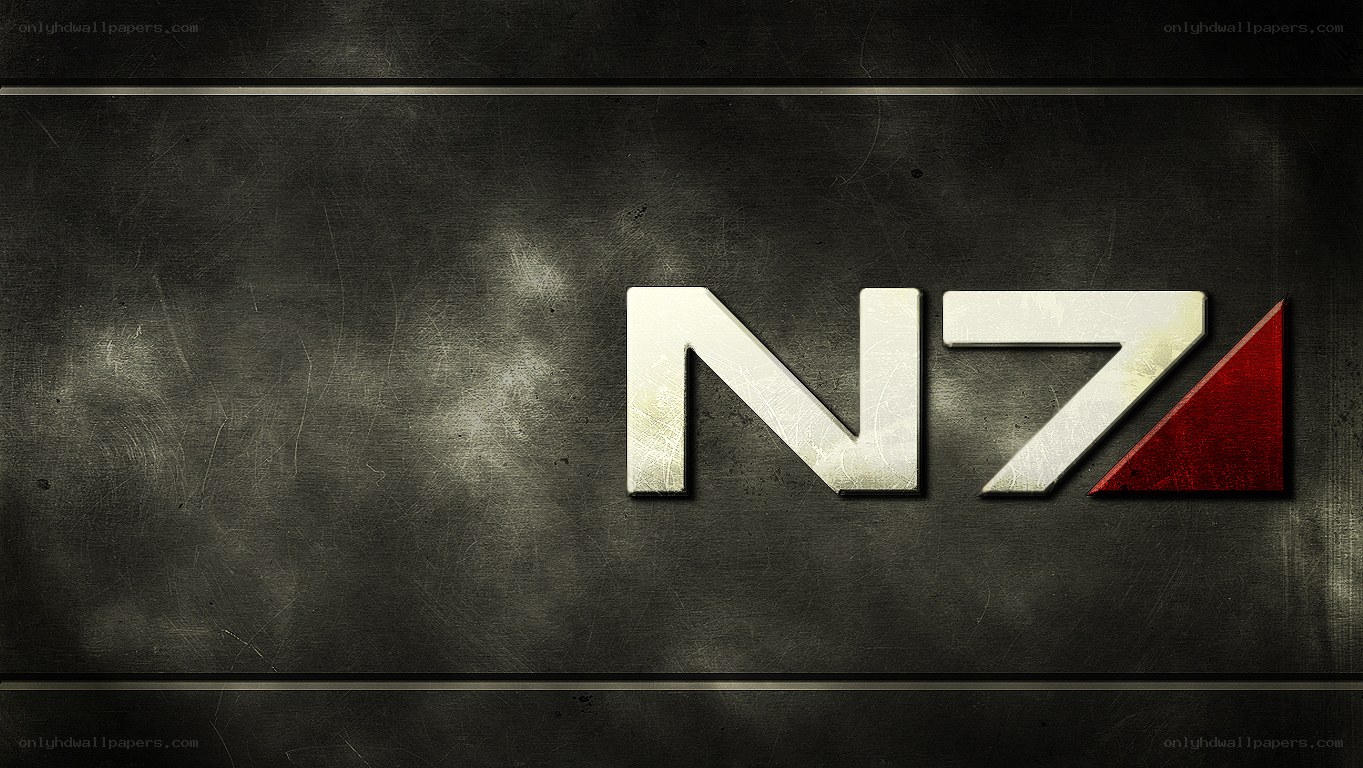 N7 logo on metal background
