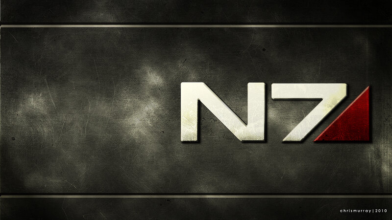 N7 Logo on Metal