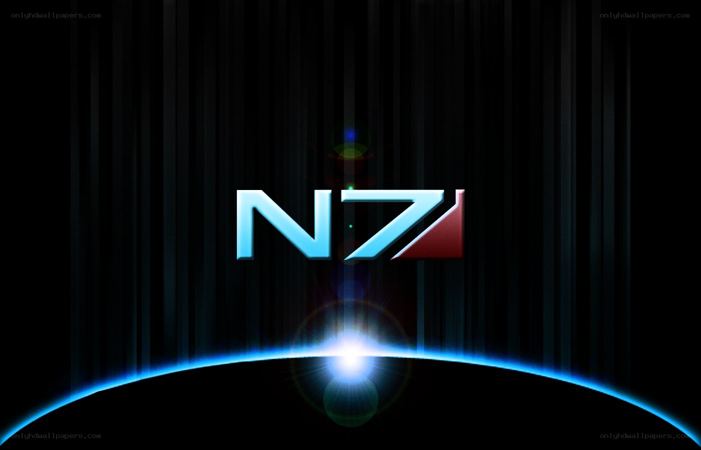 N7 logo on planet horizon