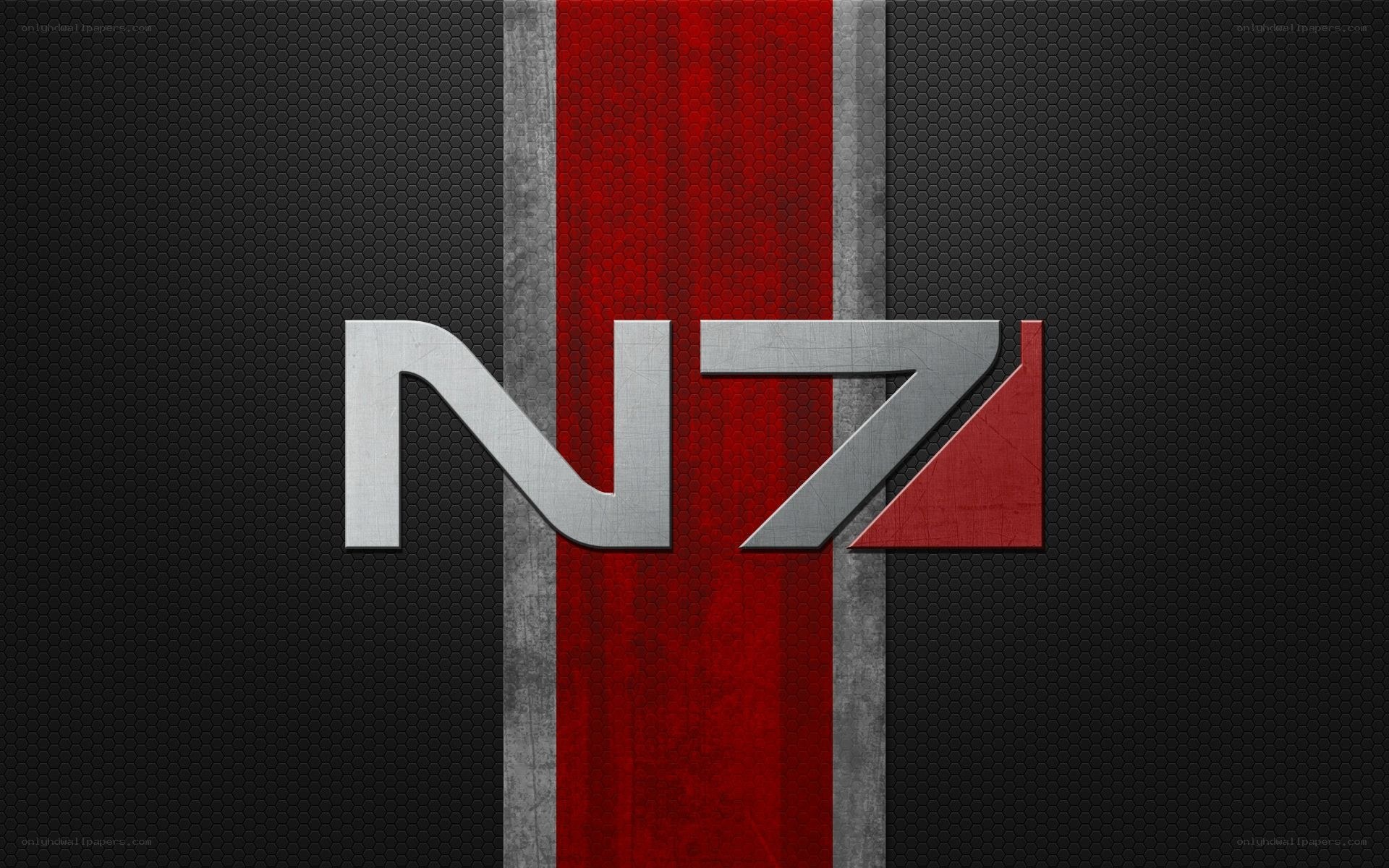 N7 logo on textured background