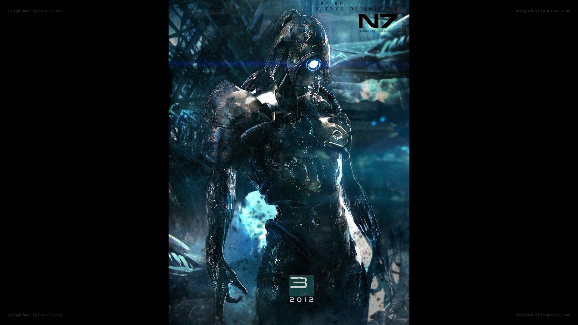 N7 soldier in dark armor