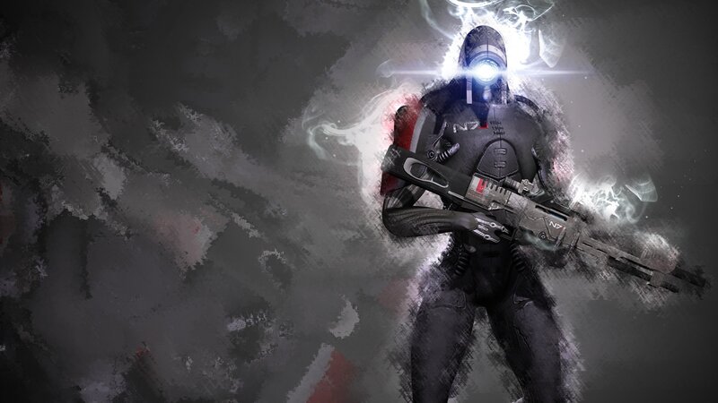 N7 soldier with weapon