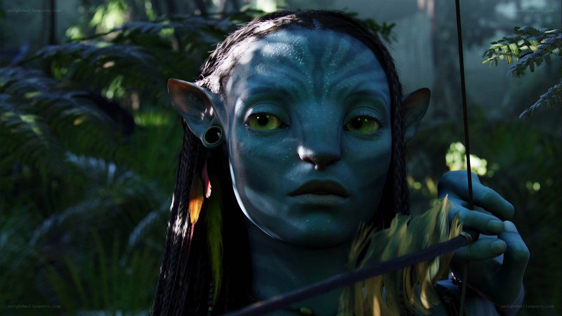 Na'vi character in forest