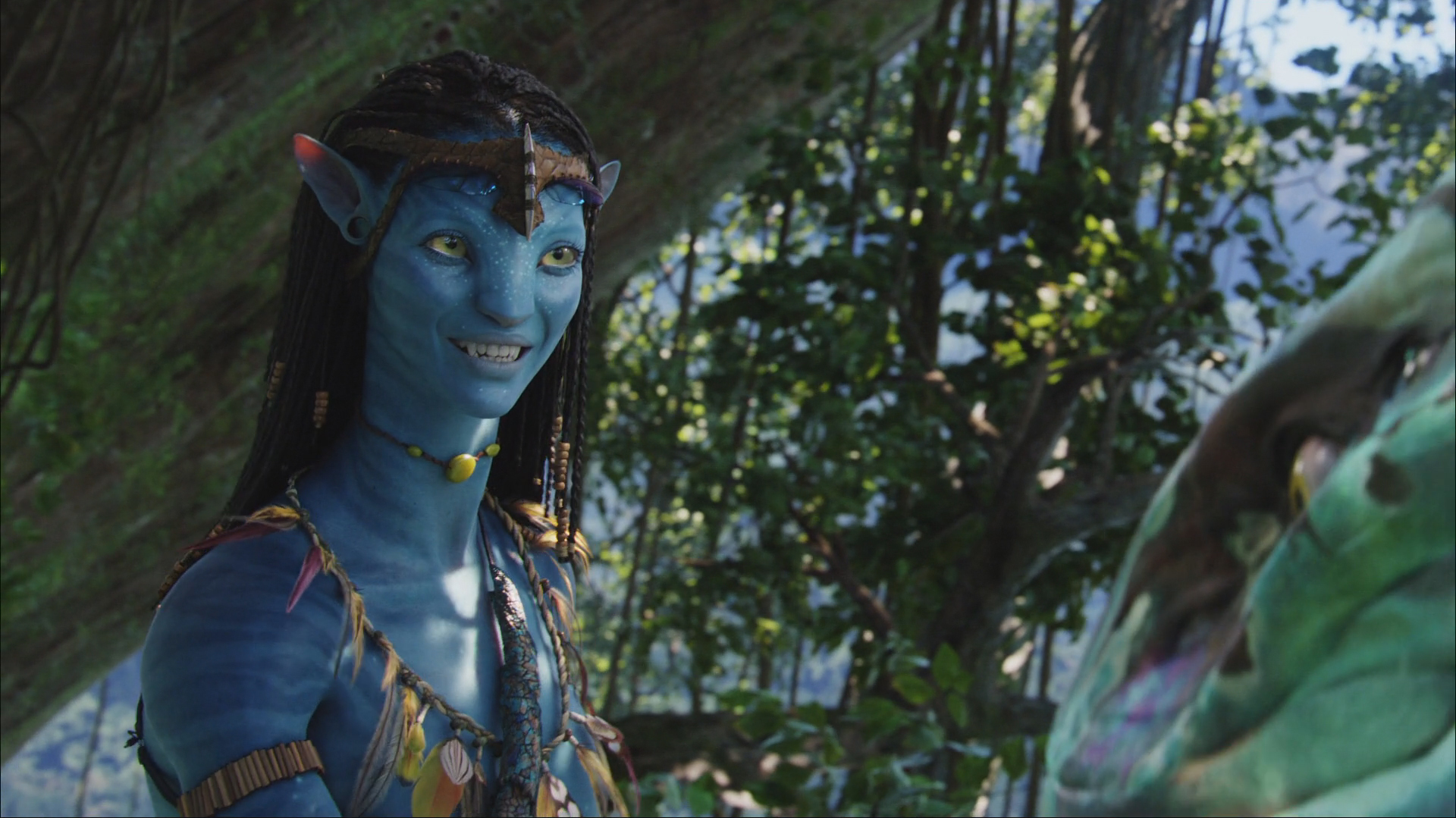 Na'vi character in forest