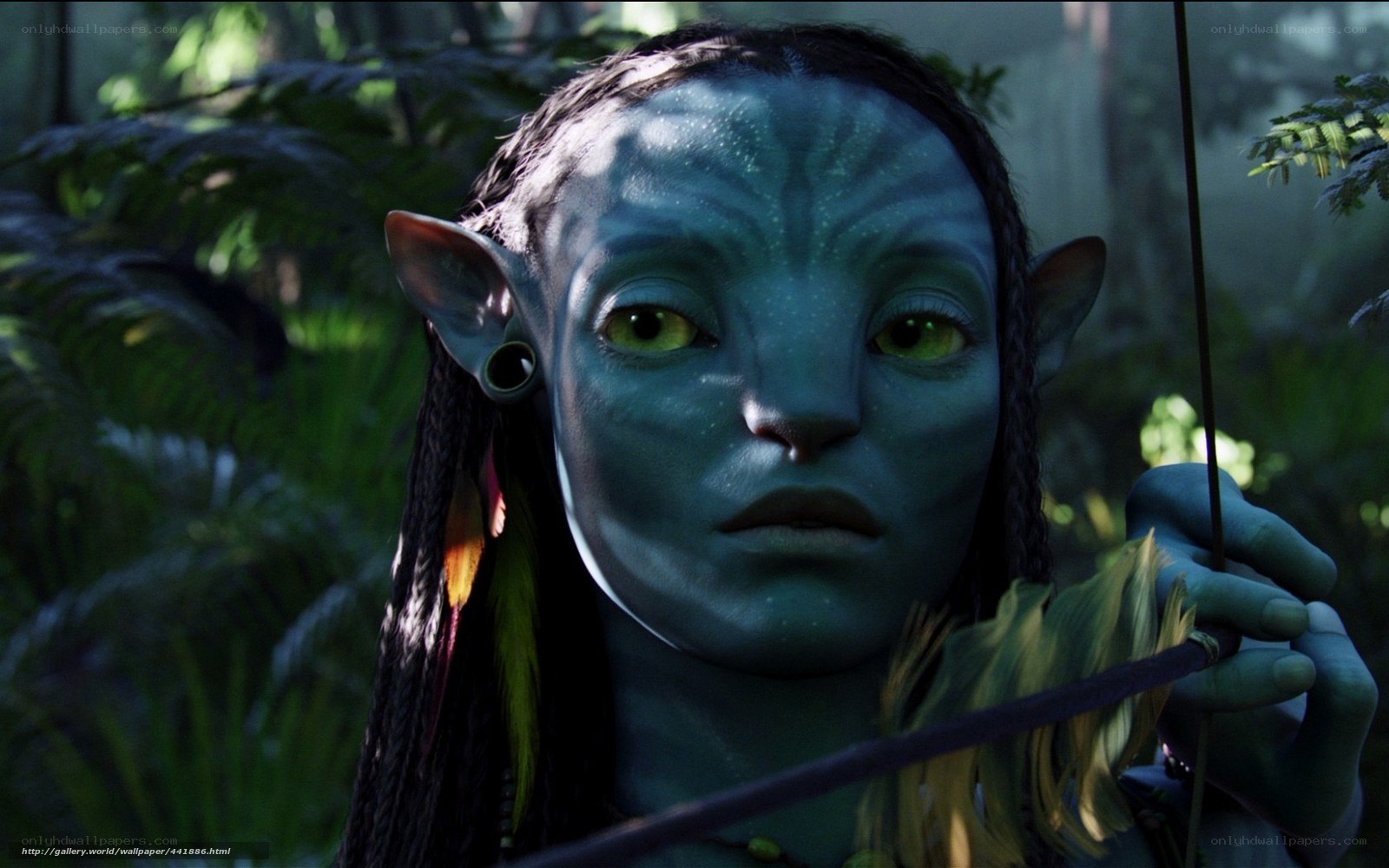 Na'vi character in jungle