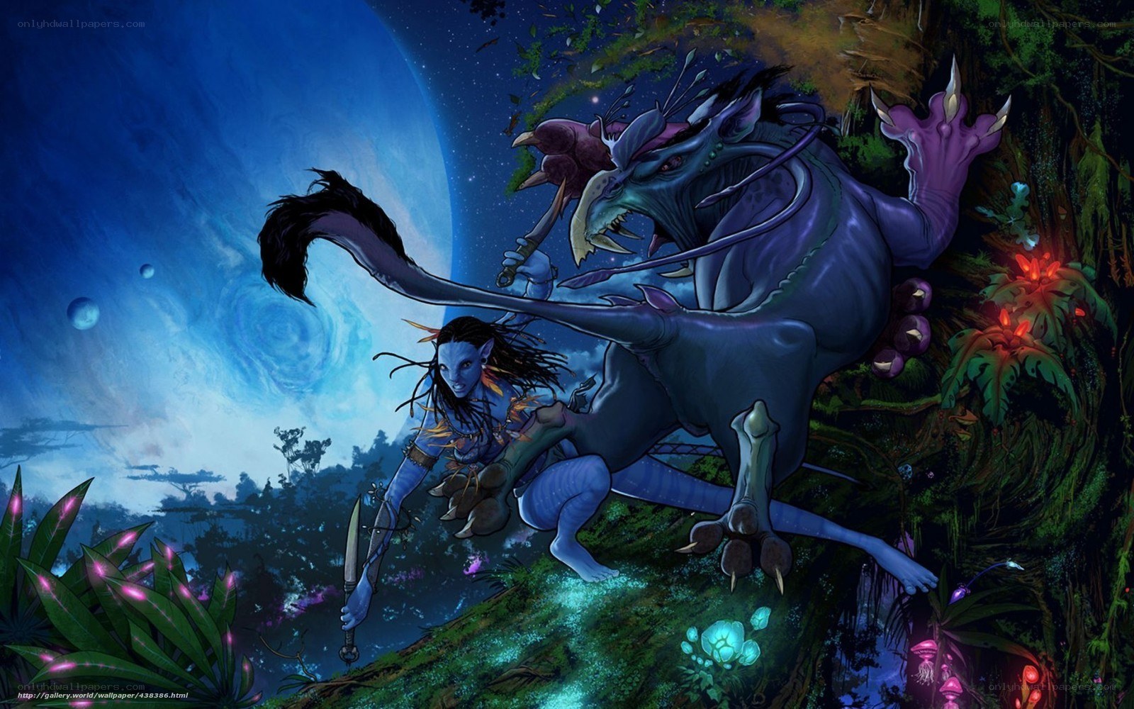 Na'vi rider on banshee