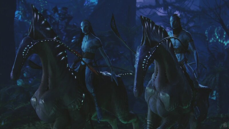 Na'vi riders in the forest