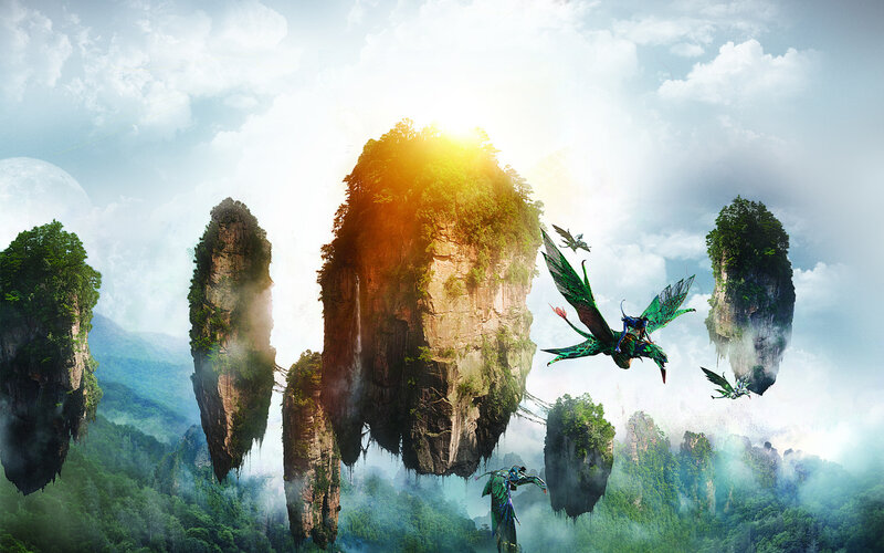 Na'vi Riding Banshees — Green
