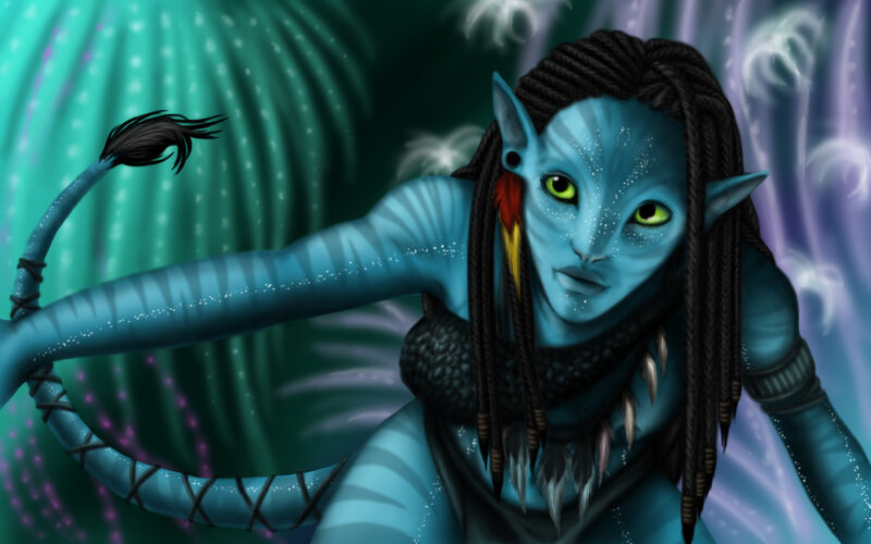Na'vi warrior in forest