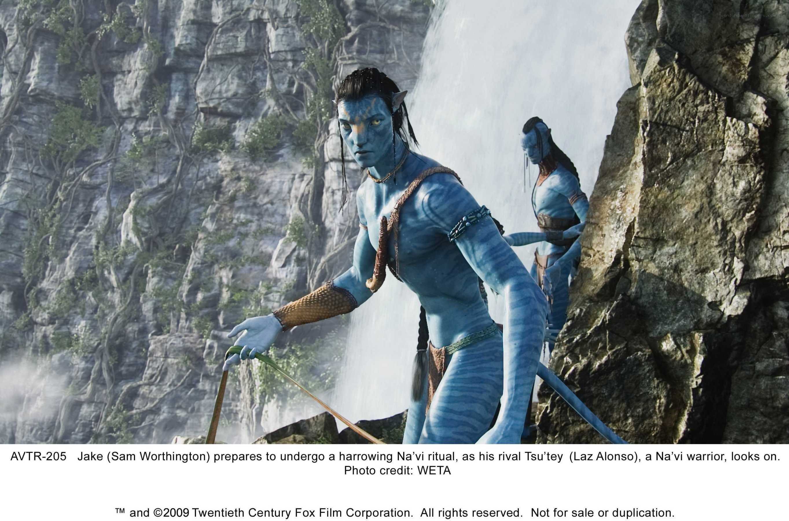 Na'vi warrior ritual scene