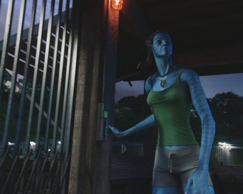 Na'vi woman at gate