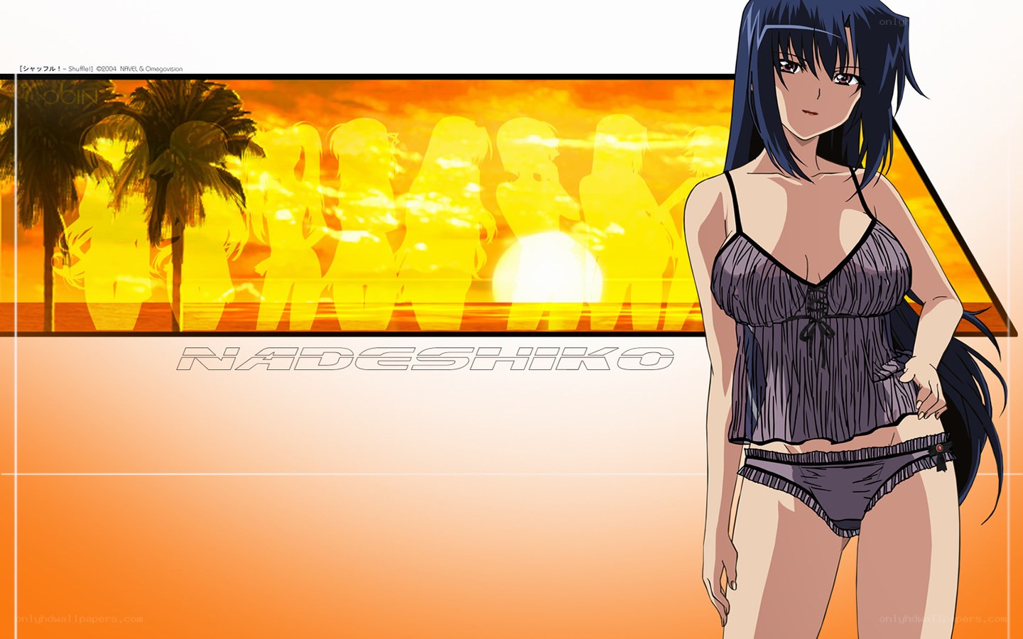 Nadeshiko in a swimsuit