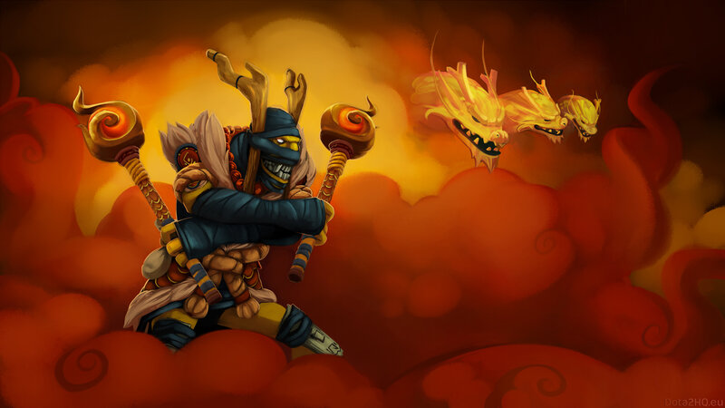 Naga Siren with golden dragons